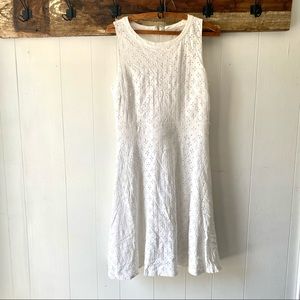 White Loft Eyelet Dress Size 10